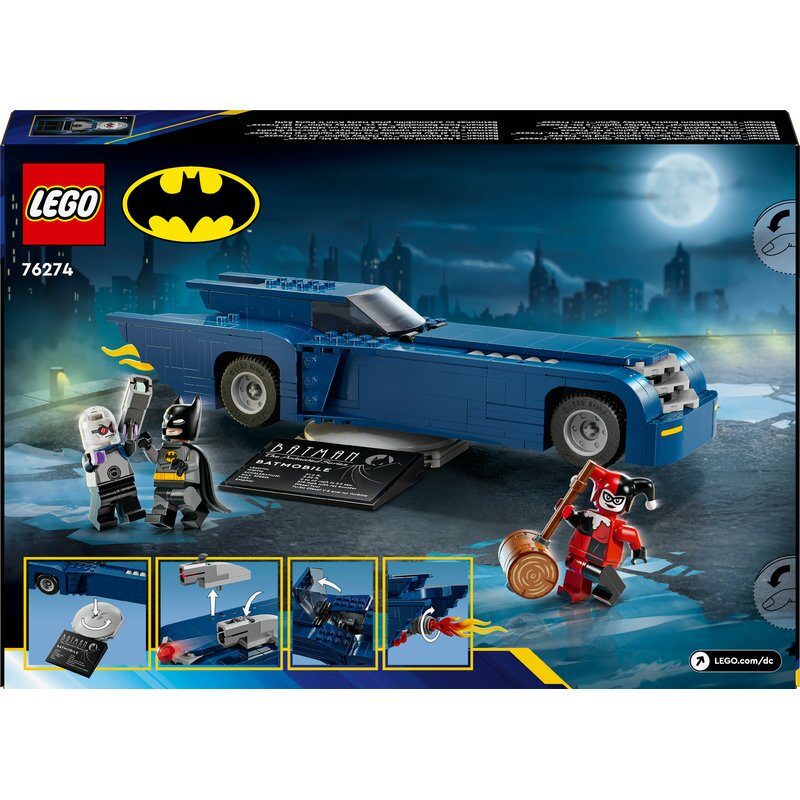 LEGO DC Batman im Batmobil vs. Harley Quinn und Mr. Freeze