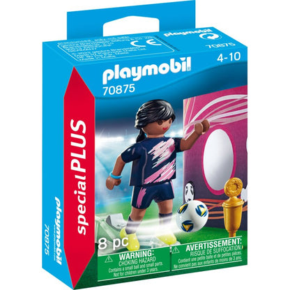 Playmobil Figuren Fußballerin mit Torwand