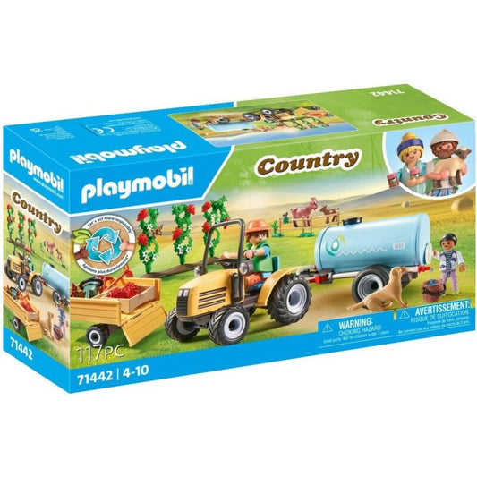 Playmobil Country Traktor mit Anhänger und Wassertank