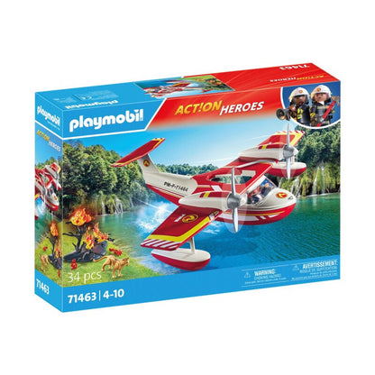 Playmobil Action Heroes Feuerwehrflugzeug mit Löschfunktion