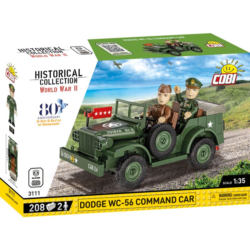 COBI Historical Collection WWII Dodge WC-56 Command Car D-DAY