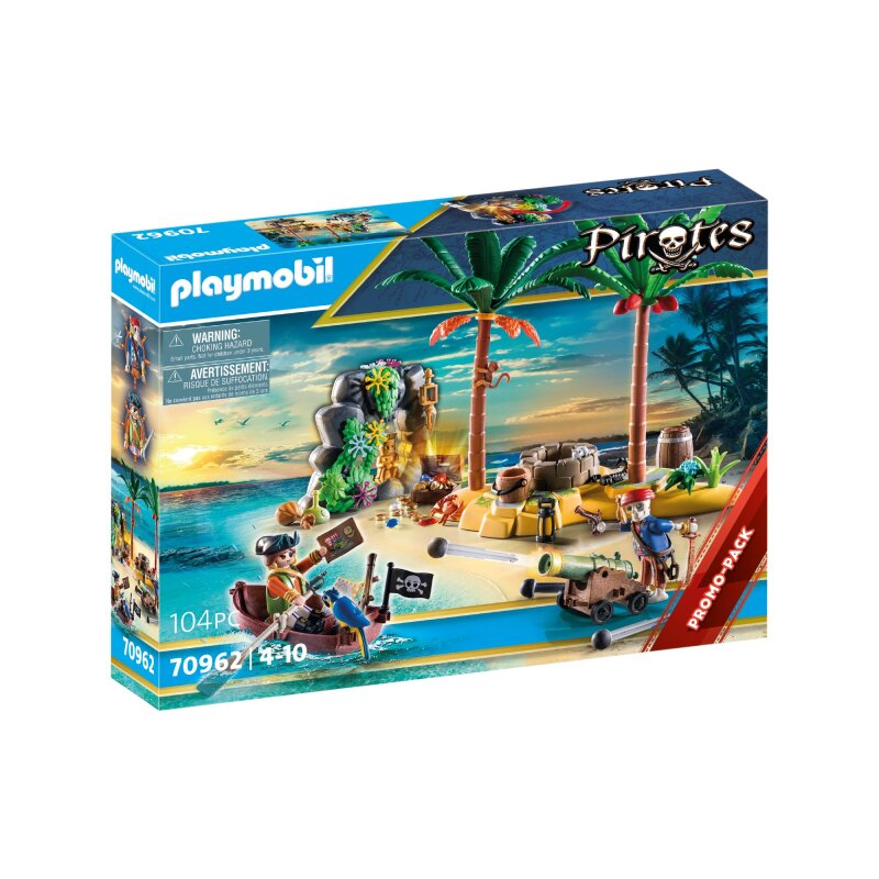 Playmobil Pirates Piratenschatzinsel mit Skelett