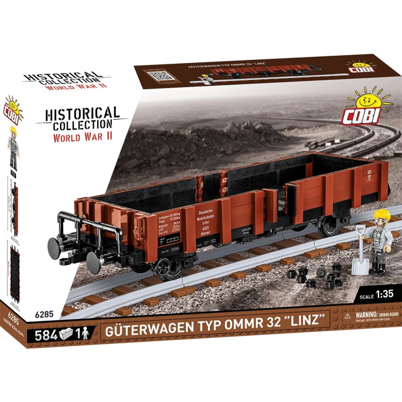 COBI Historical Collection WWII Güterwagen Typ Ommr 32 Linz