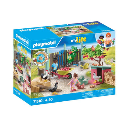 Playmobil my Life Kleine Hühnerfarm im Tiny House Garten