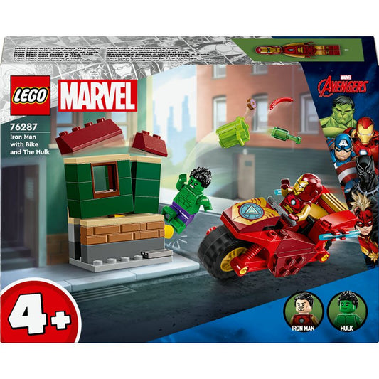 LEGO Marvel Iron Man mit Bike und der Hulk