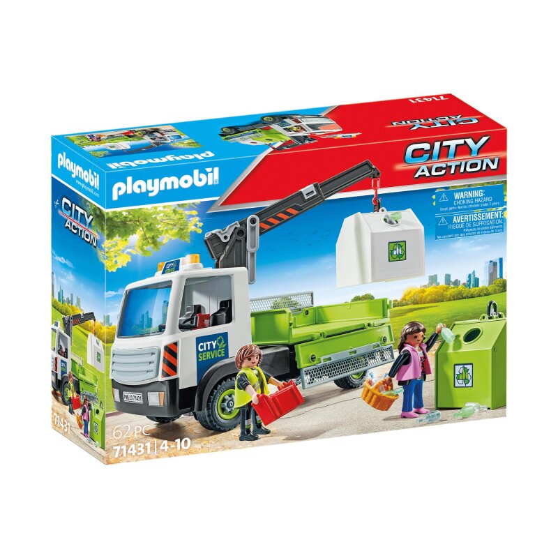 Playmobil City Action Altglas-LKW mit Container