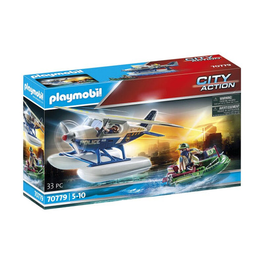 Playmobil City Action Polizei-Wasserflugzeug: Schmuggler-Verfolgung