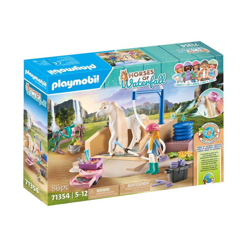 Playmobil Horses of Waterfall Isabella & Lioness mit Waschplatz