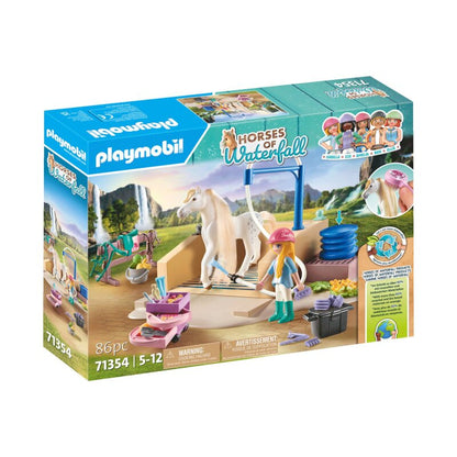 Playmobil Horses of Waterfall Isabella & Lioness mit Waschplatz