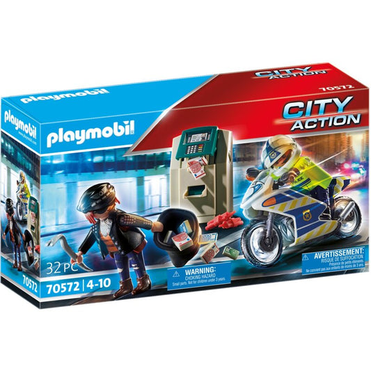 Playmobil City Action Polizei-Motorrad: Verfolgung