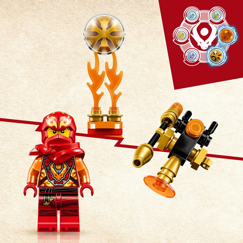 LEGO Ninjago Kais Drachenpower-Spinjitzu-Flip