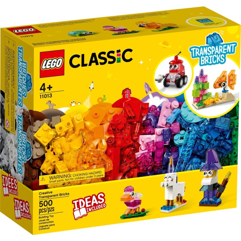 LEGO Classic Kreativ-Bauset mit durchsichtigen Steinen