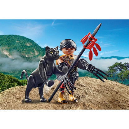 Playmobil Figuren Krieger mit Panther