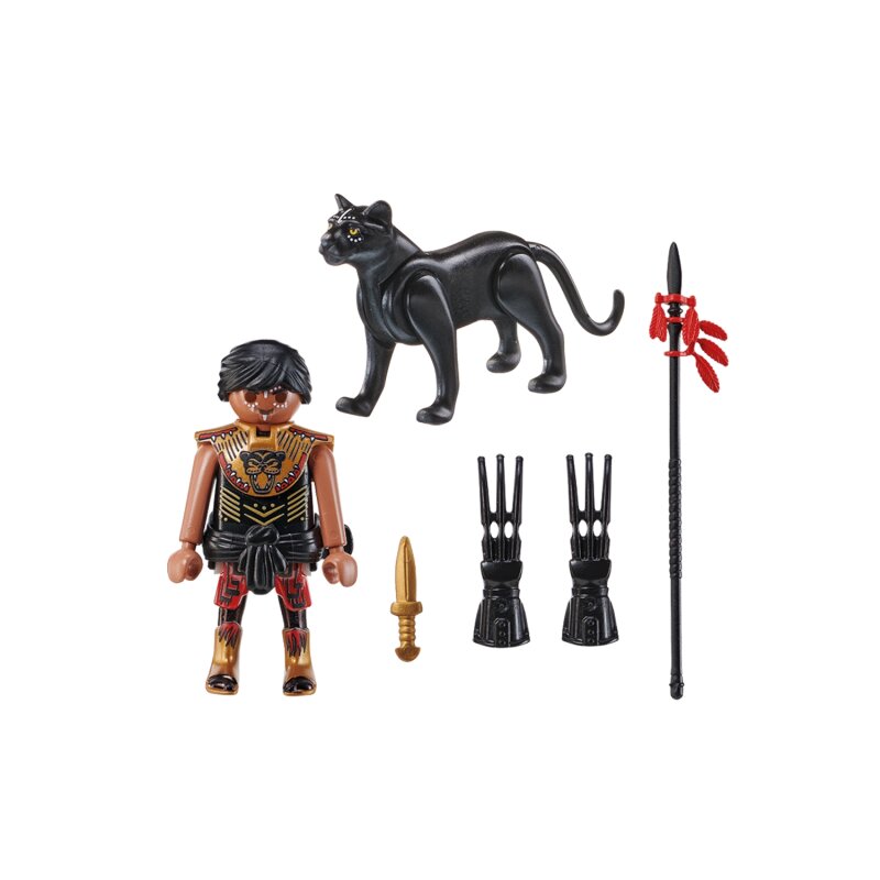 Playmobil Figuren Krieger mit Panther