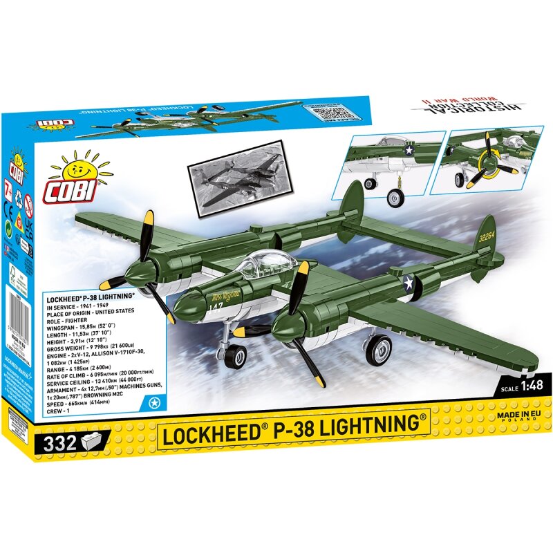 COBI Historical Collection WWII LOCKHEED P-38 LIGHTNING