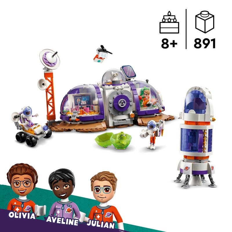 LEGO Friends Mars-Raumbasis mit Rakete