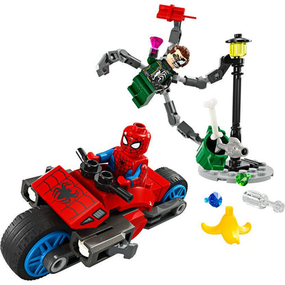 LEGO Marvel Motorrad-Verfolgungsjagd: Spider-Man vs. Doc Ock