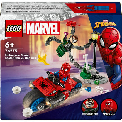 LEGO Marvel Motorrad-Verfolgungsjagd: Spider-Man vs. Doc Ock