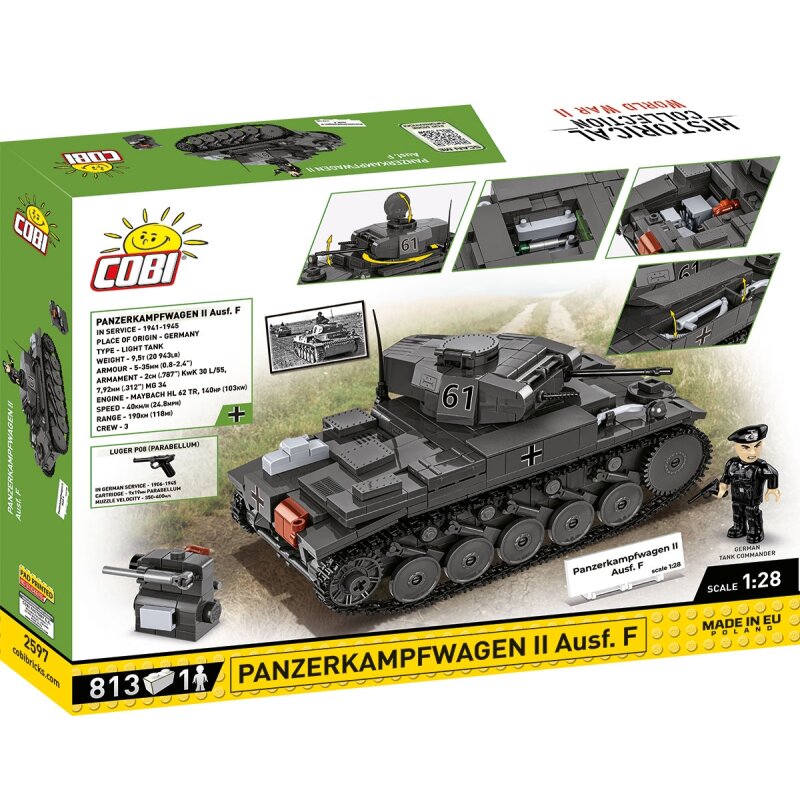 COBI Historical Collection WWII Panzerkampfwagen II Ausf. F