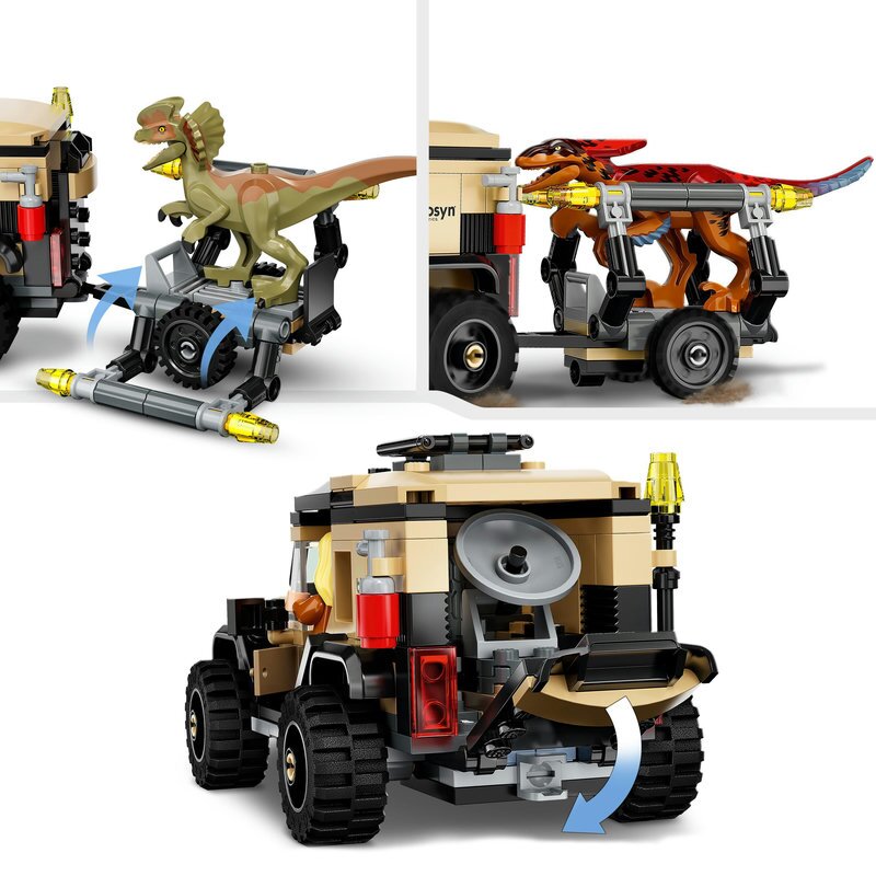 LEGO Jurassic World Pyroraptor & Dilophosaurus Transport