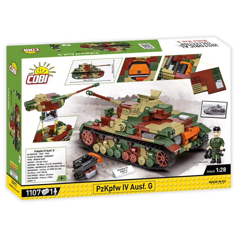 COBI Historical Collection WWII PZKPFW IV AUSF.G