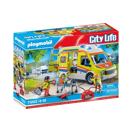 Playmobil City Life Rettungswagen mit Licht und Sound