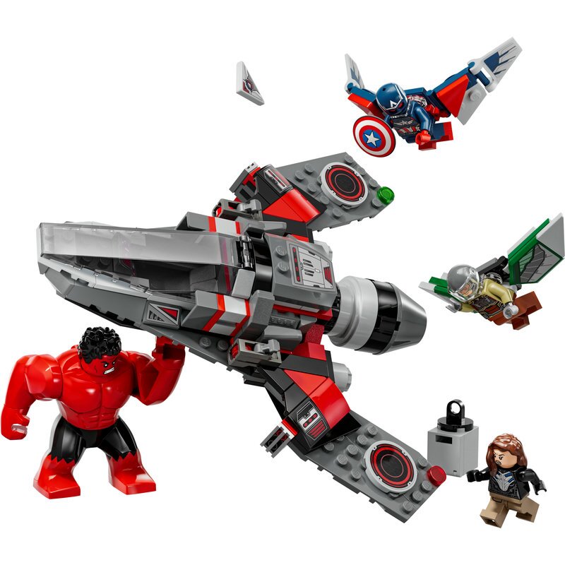 LEGO Marvel Showdown zwischen Captain America und Red Hulk