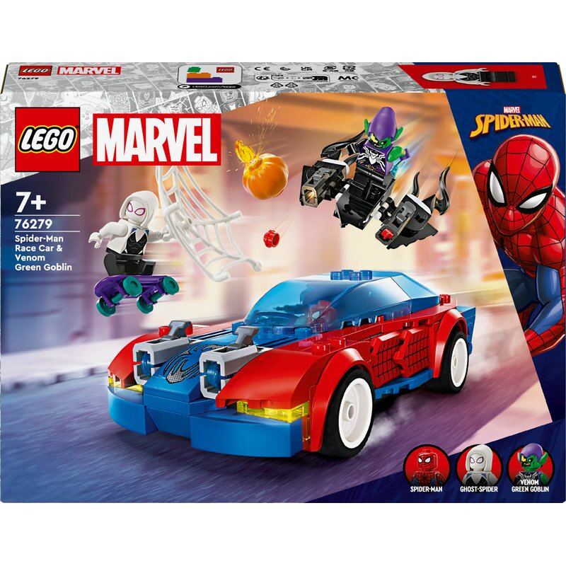 LEGO Marvel Spider-Mans Rennauto & Venom Green Goblin