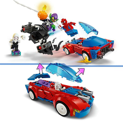 LEGO Marvel Spider-Mans Rennauto & Venom Green Goblin