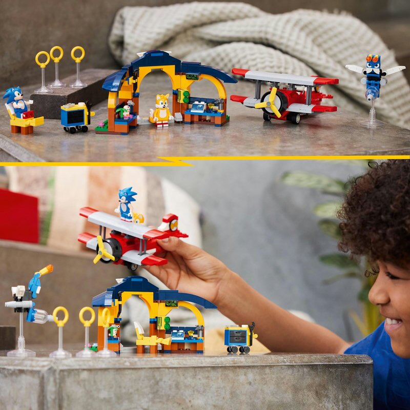 LEGO Sonice the Hedgehog Tails‘ Tornadoflieger mit Werkstatt