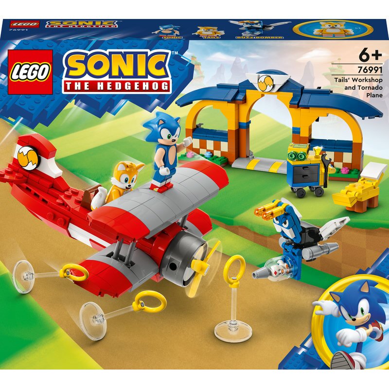 LEGO Sonice the Hedgehog Tails‘ Tornadoflieger mit Werkstatt