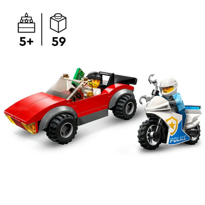 LEGO City Verfolgungsjagd mit dem Polizeimotorrad