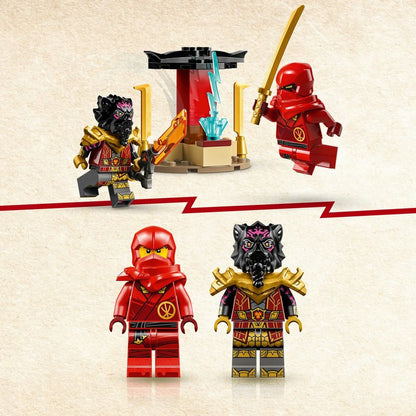 LEGO Ninjago Verfolgungsjagd mit Kais Flitzer und Ras Motorrad