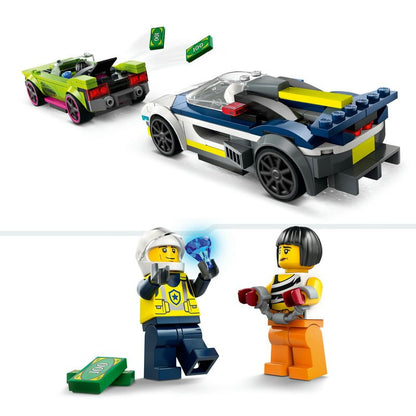 LEGO City Verfolgungsjagd mit Polizeiauto und Muscle Car