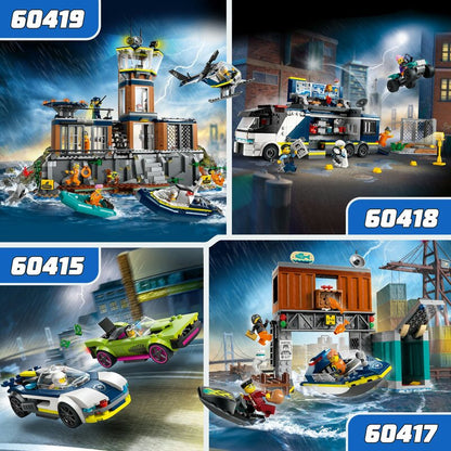 LEGO City Verfolgungsjagd mit Polizeiauto und Muscle Car