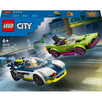 LEGO City Verfolgungsjagd mit Polizeiauto und Muscle Car