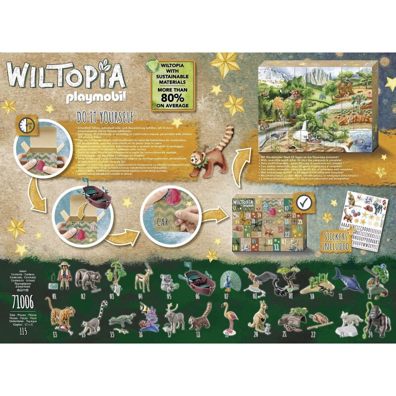 Playmobil Wiltopia DIY Adventskalender: Tierische Weltreise